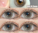 Qfdian 2Pcs Nature Colored Contact Lenses with Prescription Myopia Degree0.00-8.00 For New Lens Korean Hot Sale