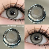 Qfdian  2pcs Colored Contact Lenses Brown Eyes Lenses Gray Lenses Blue Pupils Natural Eye Lens Colored Contacts Eye Cosmetics