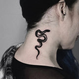 Qfdian  Snake Tattoo Sticker Waterproof Temporary Tattoo for Women Minimalist Design Body Art
