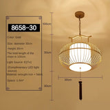 Qfdian  New Lantern Pendant Light Personalized and Creative Tea Room Light Iron Art Yang Table Light Fabric Simple Chinese Style