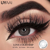 Qfdian  Colored Contact Lens NEW Twilight Series Cosmetics Natual Black Lens Woman Makeup Green Pupils Beauty Blue Contacts Lenses