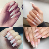 MSHARE Milky White Builder Nail Extension Gel in A Bottle 10ml Self leveling Nails Quick Building Clear Pink UV Led Gel