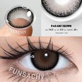 Qfdian  1 Pair Colored Contact Lenses Eye Color Lenses Natural Lenses Pupils Brown Blue Grey Fashion Lens Yearly Cosmetics Lens