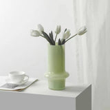 Qfdian  Nordic Minimalist Ins Style Retro Glass Vase Creative Home Living Room Light Luxury Soft Decoration for Home Wedding Decor