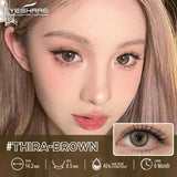 Qfdian 1 Pair Brown color Contact Lenses for Eyes Blue Lenses Gray contact Lenses eye makeup Eye Cosmetics