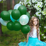 Qfdian  Dark Green Balloons Garland Kit Safari Jungle Theme Ballon Arch 1st Birthday Party Baby Shower Decoration Christmas Globos Decor