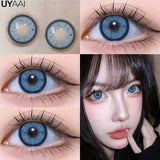 Qfdian  Color Contact Lenses for Eyes Makeup Brown Natural Big Eye Lenses Gray Eye Contact Green Color Lens NEW Cleopatra Series
