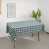 Qfdian  1/2/3pcs Disposable Red Gingham Plaid Table Cloths for Parties, Rectangle Party Table Cover for Picnic Farm Birthday Wedding,