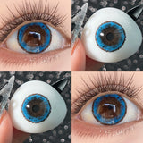 Qfdian  2pcs/pair Beauty Pupils Natural Pink Lens Colored Contact Lenses for Eyes Myopia Blue Makeup Lens Purple Lens Brown Lens