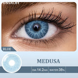 Qfdian  2pcs Colored Contact Lenses for Eyes Natural Brown Lens Gray Lens Eye Contacts Cosmetic Beauty Pupil High Quality Lens