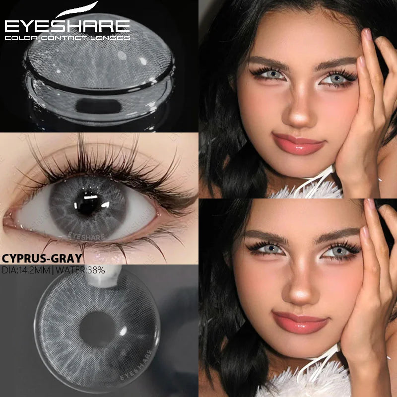 EYESHARE 1 Pair New Natural Colored Contact Lenses for Eyes Fashion Blue Eye Lenses Brown Lenses Yearly Lenses Green Eye Lenses