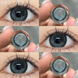Qfdian Colored Contact Lenses Myopia Lenses with Diopters Cosmetic Contact Lens Wholesale 100 pcs Yearly Eye Beautiful Pupil Makeup