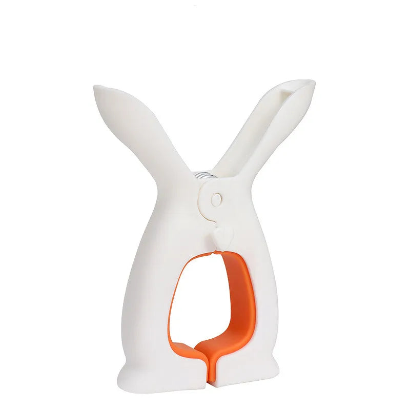 Qfdian Quilt drying clip multi-function clothes drying clip balcony windproof clip cute rabbit ear quilt drying holder