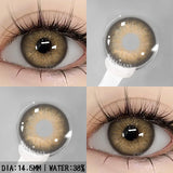 Qfdian Colorful Contact Lenses for Eyes 1pair Fashion Blue Eye Contacts Brown Lenses Gray Pupils Yearly Cosmetic Green Lenses