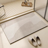 Qfdian Bathroom Carpet Toilet Foot Mats Absorbent Bathroom Mat Diatom Mud Floor Mat Non-Slip Bath Rug Toilet Doormat Quick Drying Rugs