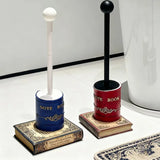 Qfdian  Notebook Shaped Toilet Brush Toilet Cleaning Brush Bathroom Cleaning Tools Long Holder Toilet Brush Wc Home Bathroom Accessories