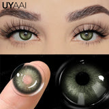 Qfdian Hot Sales Colored Pupils for Eyes Green Eye Lenses 1 Pair Blue Colored Contacts Brown Natural Fashion Lenses Beauty Lense