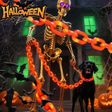 Qfdian  1 Set Halloween Chain Style Lawn Light New Garden Landscape Lamp for Ghost Party Atmosphere Decor Use