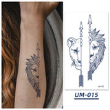 Qfdian  Herbal Juice Tattoo Sticker Long Lasting 15 Days Waterproof Fake Tattoo Sweatproof Snake Flower Temporary Tattoo For Men Women