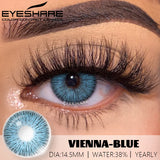 Qfdian 1pair Colored Contact Lenses for Eyes Blue Eye Lenses Brown Lenses Gray Pupils Lens Yearly Cosmetic Green Eye Contacts