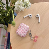 Qfdian  full screen pink plaid cherry suitable for airpods4 earphone cover pro second generation airpodspro2 protective cover