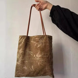Qfdian High-capacity Vintage Y2k Aesthetic Shoulder Underarm Bag Grunge Embossing Women Handbags All Match Casual Streetwear Tote Bags