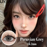 Qfdian  Contact Lenses Cosmetics Lenses Choco Jump Series Eye Color Lens Beauty Black contacts Woman Accesories Natual  Brown lens