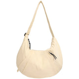 Qfdian High-capacity Solid Simple Shoulder Bags Men Women Nylon Casual Travel Hobo Bag Y2k Aesthetic Vintage Casual Handbags Crossbody