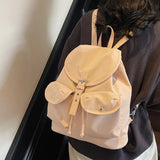 Qfdian  Japanese Women College Students Backpack Fashion Trendy All Match Schoolbags Vintage Y2k Aesthetic Casual Backpacks Streetwear