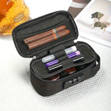 Qfdian  Portable Lockable Bag Cigarettes Smell Proof Storage Container Jewelry Bag Organizers for Make Up Costmeic Travel Case