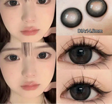 Qfdian  2Pcs New Eyes Color Contact Lenses with Myopia Diopter Natural Eyes Color Lenses Beautiful Pupil Yearly Use Fast Shipping