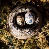 Qfdian  ‌Coil Snake Ornaments Candlestick Base Figurine Candle Cup Ware Creative Festival Gift Concrete Craftwork Home Garden Decor