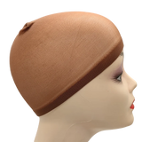 Qfdian 1/6/12bags Ventilated Nylon Mesh Nude Stocking Wig Cap Hairnets Stretchy Close End Super Extra Thin Skin Breathable Wig Cap