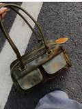 Qfdian Streetwear Fashion Women Purses and Handbags Office Lady Vintage All Match Shoulder Bags 2025 Casual Y2k Aesthetic Underarm Bag