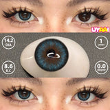 Qfdian  Color Contact Lens Black Lenses Natual look Brown Beauty Pupils Makeup Blue Contact Gray Eyes Women Cosmetic Fashion Lens