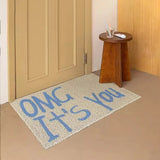 Qfdian  PVC Coil Welcome Doormat Rug Cuttable House Entrance Mats Carpets Carpet Anti Dust Floor Pad Outdoor Garden Home Room Decoration