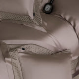 Qfdian 4Pcs Luxury Embroidery 1000TC Lyocell Eucalyptus Fiber Soft Silky Bedding Set Duvet Cover Set Bed Sheet/Fitted Sheet Pillowcases