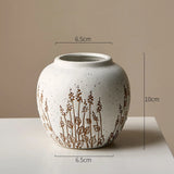 Qfdian  Countryside Style Ceramic Small Vase Lavender Water Nourishing Vase Living Room Table Decoration and Accessories Home Decoration