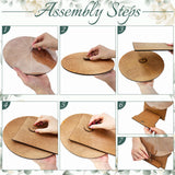 Qfdian  Wedding Challenge Spinning Wheel, Wooden Prize Tabletop Spinner Erasable Raffle Spinning Wheel for Wedding School Home Party