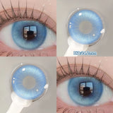 Qfdian  2PCS Halloween Myopia Contact Lenses Cosplay Colored Contact Lenses Prescription Lens Natural Pupils Eye Color Lenses