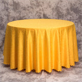 Qfdian  Thickened Circular Tablecloth for Hotel Restaurants Suitable for Parties European Jacquard Solid Color Durable Tablecloth Pad
