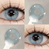 Qfdian  1 Pair(2pcs) Brown Beauty Colored Contact Lenses for Eyes Purple Halloween Lens Big Eye Lens Natural Look Gray Blue Lens