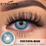 Qfdian 1pair Colored Contact Lenses for Eyes Blue Eye Lenses Brown Lenses Gray Pupils Lens Yearly Cosmetic Green Eye Contacts