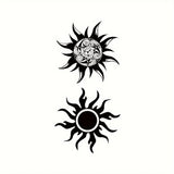 Qfdian  1/3PCS Waterproof Temporary Tattoo Sticker Sun totem fake tatto flash tatoo tatouage temporaire for women men girl