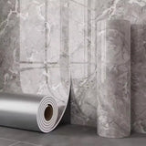 Qfdian 1 roll 40cm thick foam bedroom wallpaper marble imitation ceramic tile self-adhesive wallpaper kitchen oil proof wall sticker