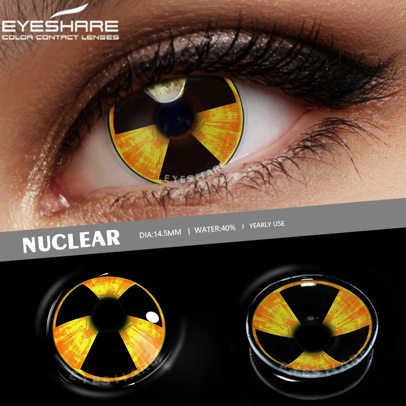 EYESHARE Color Contact Lenses for Eyes Sasuke Series Cosplay Pupils Makeup for Halloween Colored Contact Lenses Eyes Beauty