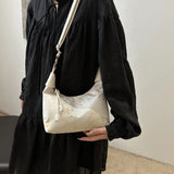 Qfdian Chinese Style Satin Embroidery Bag Women's Summer Crossbody Bag Handbag