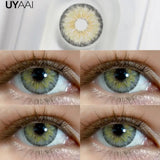 Qfdian  NEW Color Contact Beauty Blue Colorcon PATTAYA Series Lens Natual Brown Lens Cosmetic Colorcon Beauty Soft Green Pupils