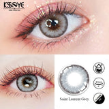 Qfdian 1 Pair Natural Colored Lenses for Eyes Blue Green Eyes Large Diameter14.5mm  Lens Gray Makeup Beauty Pupil Fast Shipping