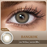 Qfdian  2pcs Colored Contact Lenses for Eyes Natural Brown Lens Gray Lens Eye Contacts Cosmetic Beauty Pupil High Quality Lens
